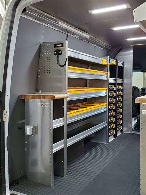 steel box van organizer|Cargo Van Shelving Storage Systems .